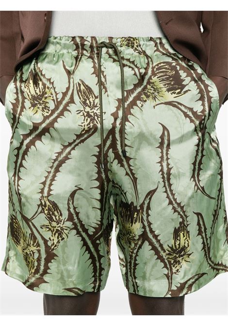 Multicolored Multicolored piperi Thistle-print  shorts Dries van noten - men DRIES VAN NOTEN | 2510209311001606